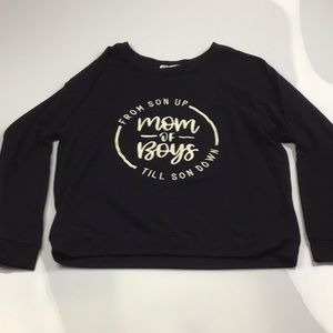 Caramelo women’s crewneck sweatshirt black/white size M